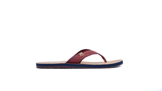 Nosara II Mens Flip Flops Burgundy 